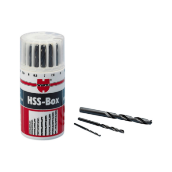 Слика на Гарнитура HSS спирални бургии (1-10mm), 19парч