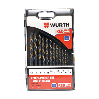 Слика на Сет спирални RED LINE Бургии HSS 1 - 10mm, 19пар