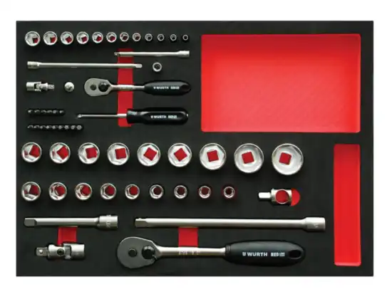 Слика на Сет RED LINE насадни кл. 1/2", 57 парч., неопрен