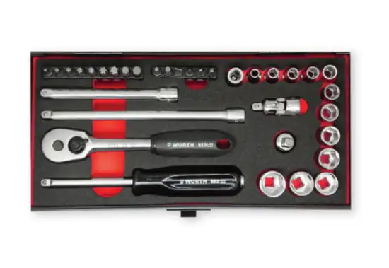 Слика на Сет насадни клучеви, REDLINE, 34 парч.