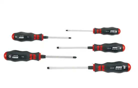 Слика на Сет ZEBRA одвртувачи со прифат за клуч(3шлиц+2PZ)/5 пар