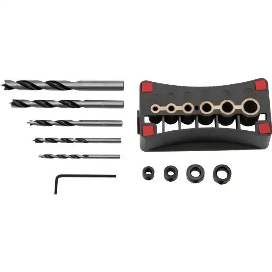 Слика на 11 парчиња бургии за дрво + водилка