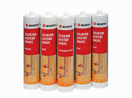 Слика на 24пар.Силикон Ацетат Basic 280ml сив