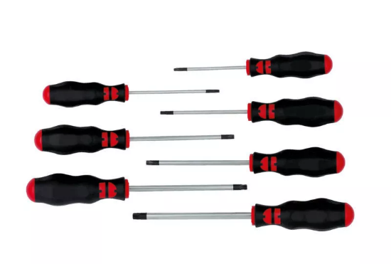 Слика на  Сет ZEBRA одвртувачи TORX со отвор, TX 10-40/7 пар.