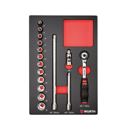 Слика на  Сет насадни клучеви Zebra во неопрен 3/8 16 пар