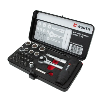 Слика на Сет насадни клучеви 3/8 со рачка 21 пар.