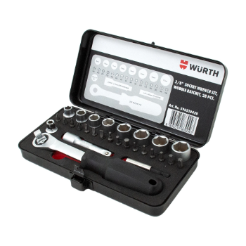 Слика на Сет насадни клучеви 3/8 со рачка 28 пар.