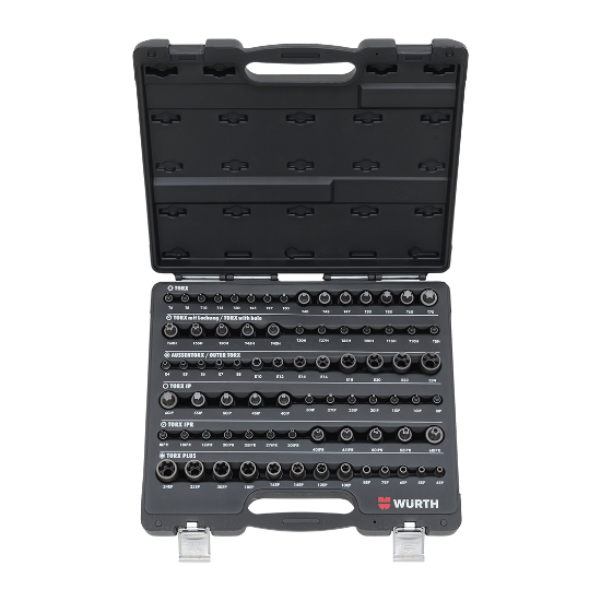 Слика на Сет насадни клучеви SORT-1/4+3/8+1/2IN-TX-77PCS